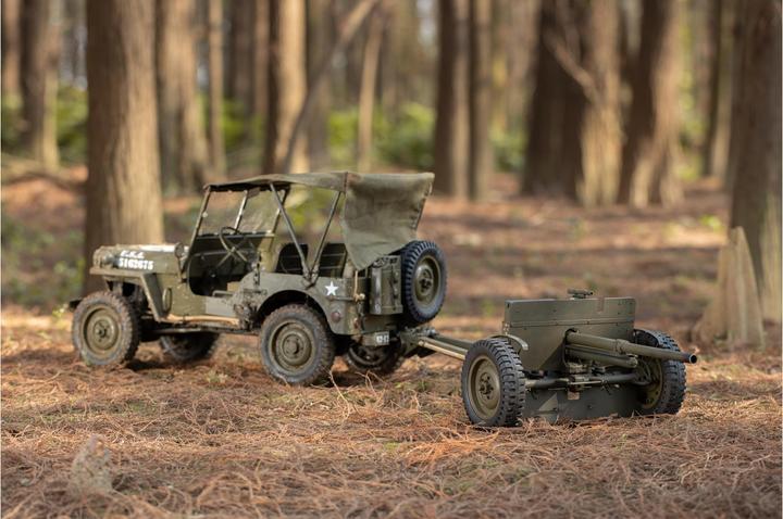 Actual product image RocHobby Trailer Anti-tank gun M3 1:6 (RTR Ready-to-Run)