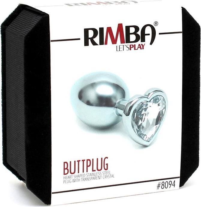 Immagine prodotto Rimba Buttplug in acciaio inossidabile piccolo cuore argento