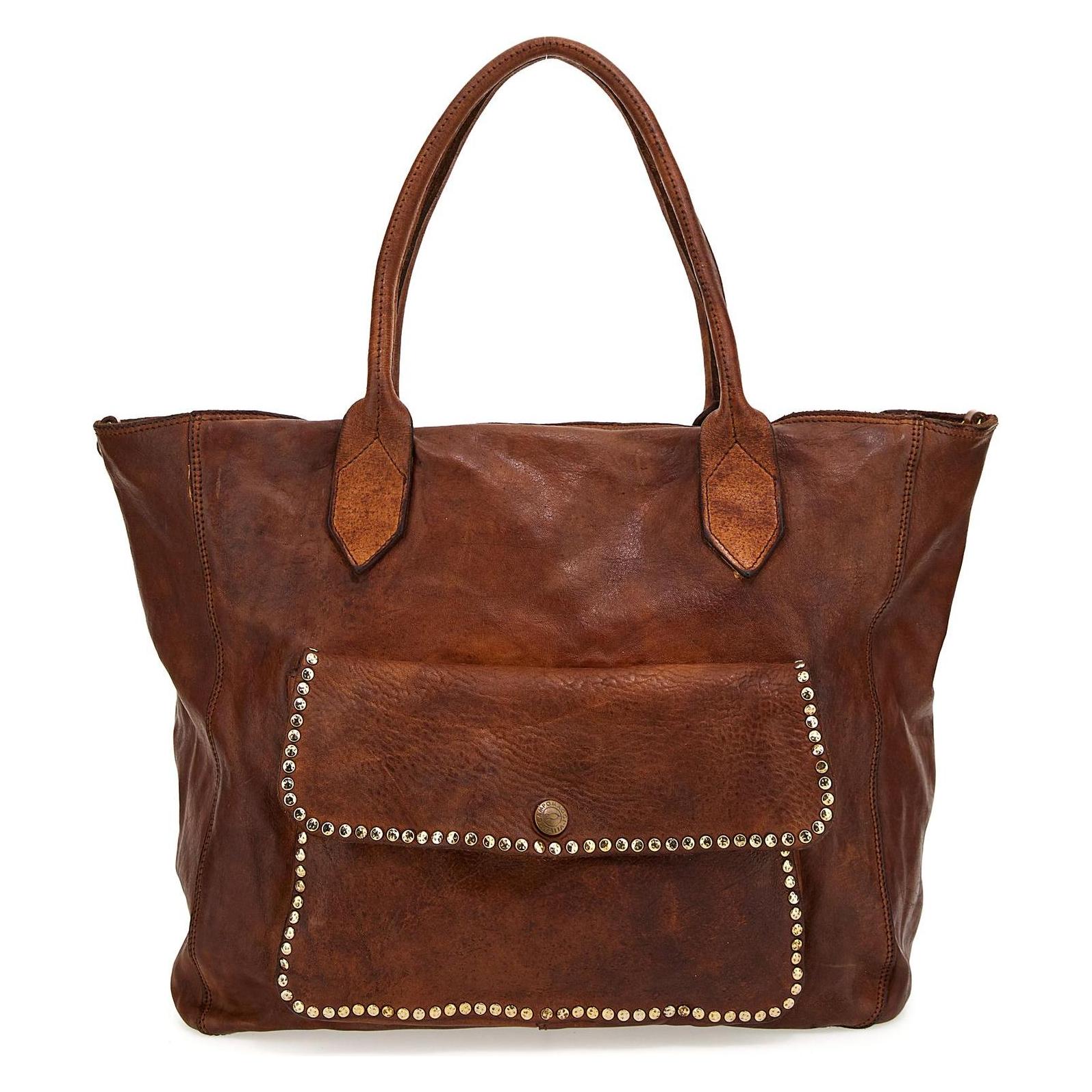 Campomaggi, Damen, Tasche, Shopping Bag, Braun