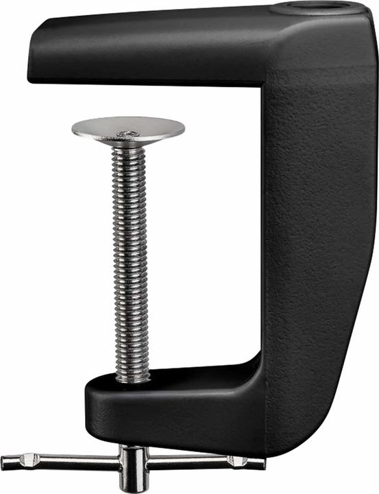 Immagine prodotto Goobay Morsetto da tavolo di ricambio per lampade a lente con braccio articolato, nero