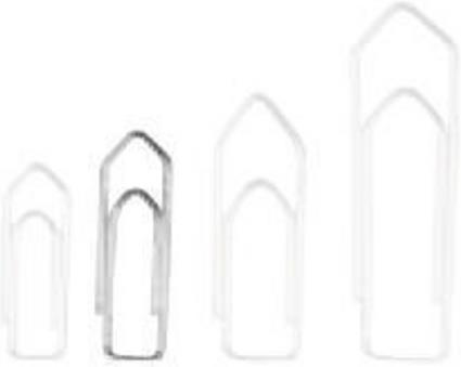 Actual product image Q-Connect Paper clips 28 mm long, nickel plated (1000 x)
