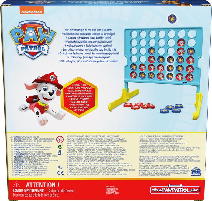 Actual product image Spin Master Paw Patrol - Four in a row (English, French, German, Italian, 2 Players)