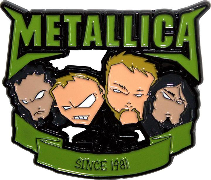 Actual product image Metallica Since 1981 Heads Badge