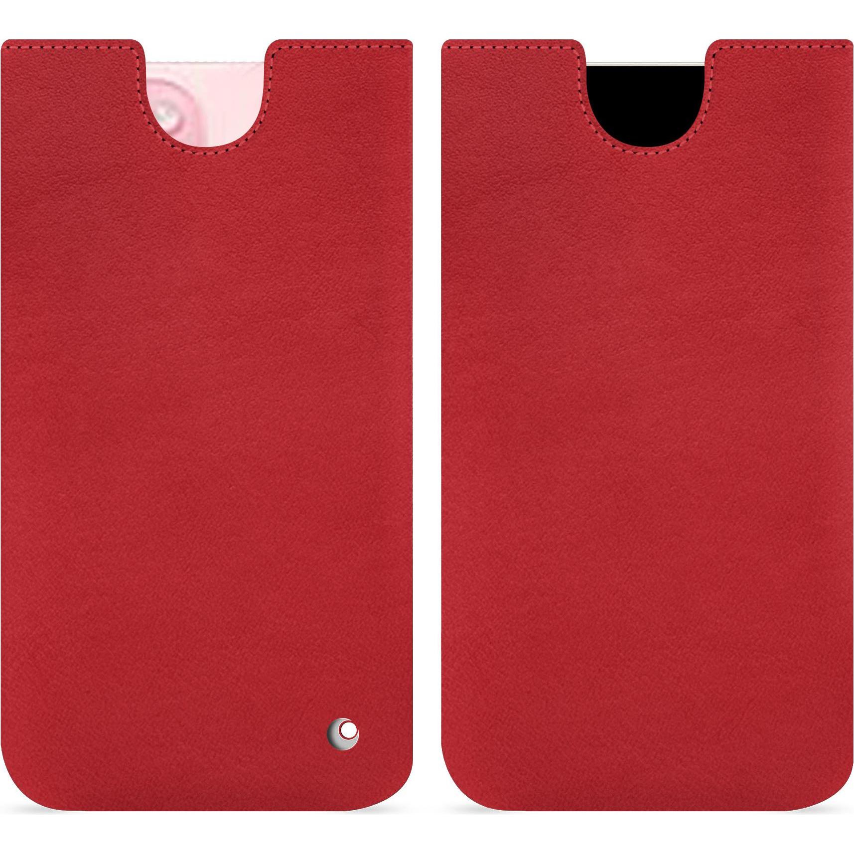 Thumbnail - Noreve Lederschutzhülle (Apple iPhone 15), Smartphone Hülle, Rot