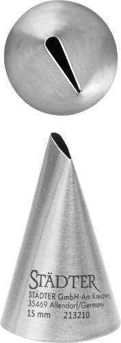 Städter Rosentülle 15 mm gerade (Spritztüllen)