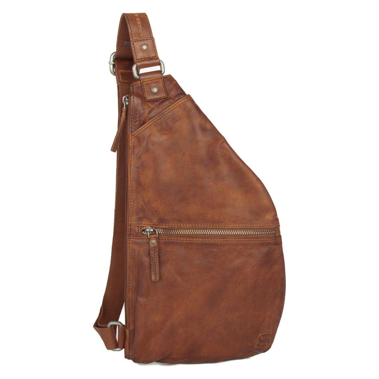 Spikes & Sparrow, Herren, Handtasche, Crossover Bag, Braun
