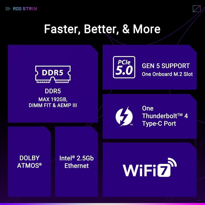 Productafbeelding ASUS ROG STRIX B860-G GAMING WIFI (LGA 1851, Intel B860, mATX)