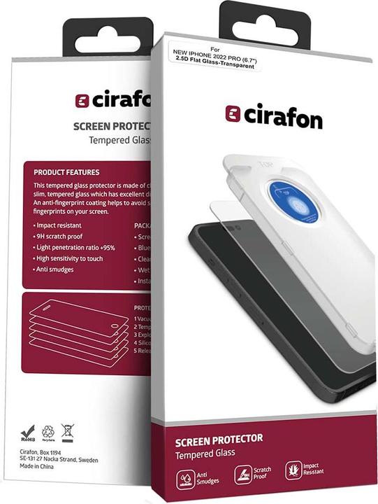 Cirafon CG-TG-APL-IP14PM (1 pièce(s), Apple iPhone 14 Pro Max)