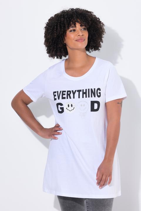 Image du produit Angel of Style T-shirt long à manches courtes, message avec Smiley (48)
