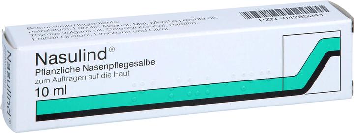 Immagine prodotto Steierl Nasulind Unguento per la cura del naso alle erbe, 10 ml Unguento (1 Pezzo/i)