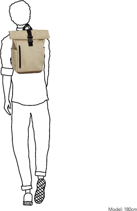 Actual product image Daniel Ray Griffith Coated Canvas Rolltop Backpack (22 l)