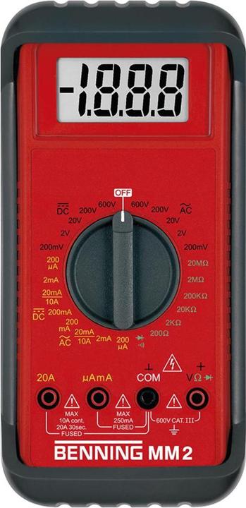 Produktbild Benning Hand-Multimeter digital MM 2 K (CAT III 600V, Hand-Multimeter)