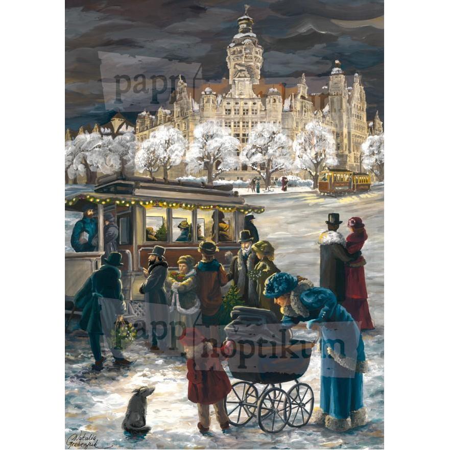 Thumbnail - Pappnoptikum 1004 - Leipzig - Ausflug zum Neuen Rathaus (Adventskalender)