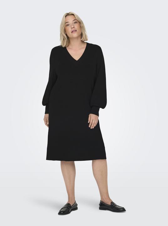 Produktbild Only Normal geschnitten V-Ausschnitt Curve Midikleid Kleid (M)