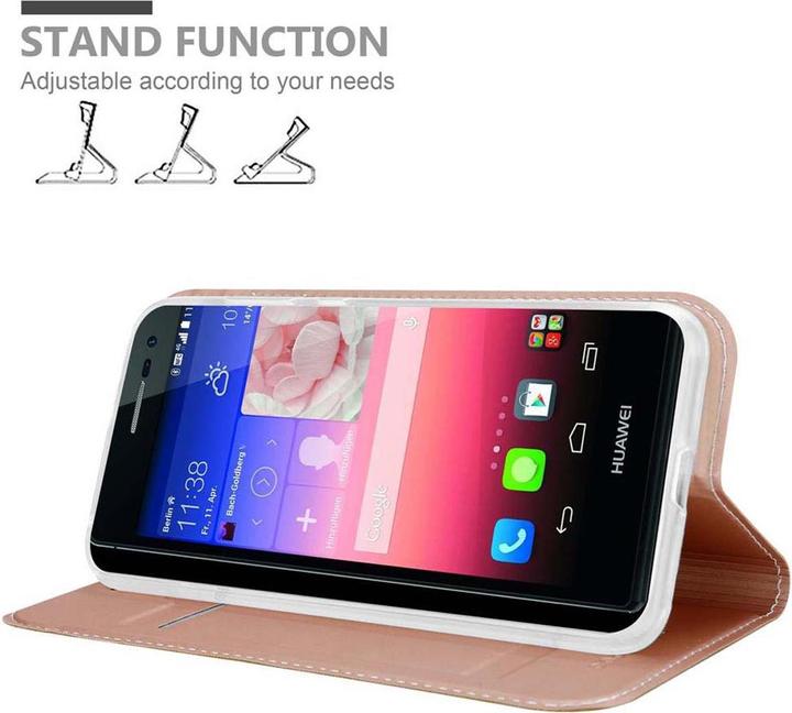 Actual product image Cadorabo Book Classy Style Cover (Huawei Ascend P7)
