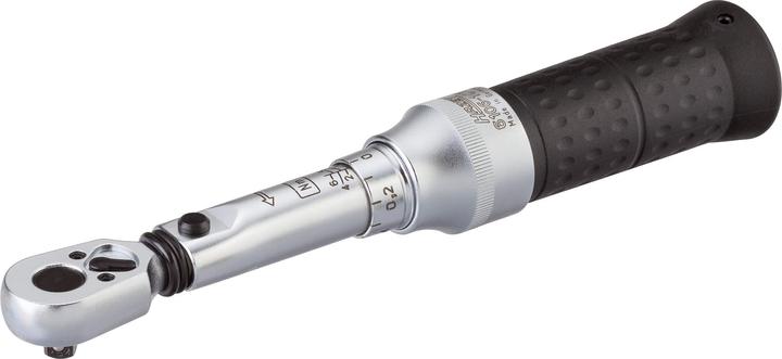 HAZET Torque wrench 6106-1CT ∙ Nm min-max: 1 - 6 Nm ∙ Tolerance: 4% ∙ Square, solid 6.3 mm (1/4 inc… (1/4", 1 Nm, 6 Nm)