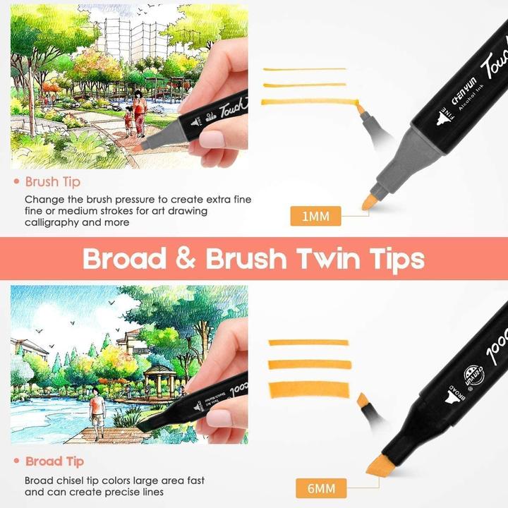 Image du produit Tongfu Shop Kit de marqueurs (Multicolore, 80 x)