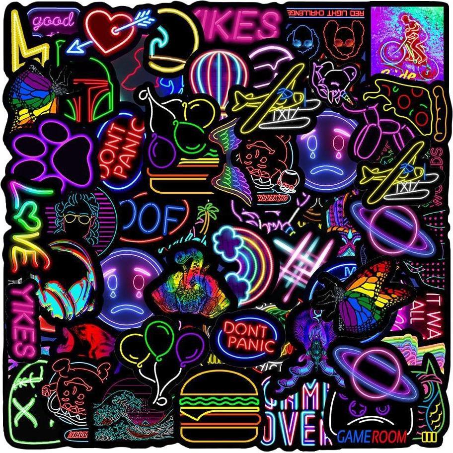 Thumbnail - JTI, Sticker, Packung mit Aufklebern - Neon