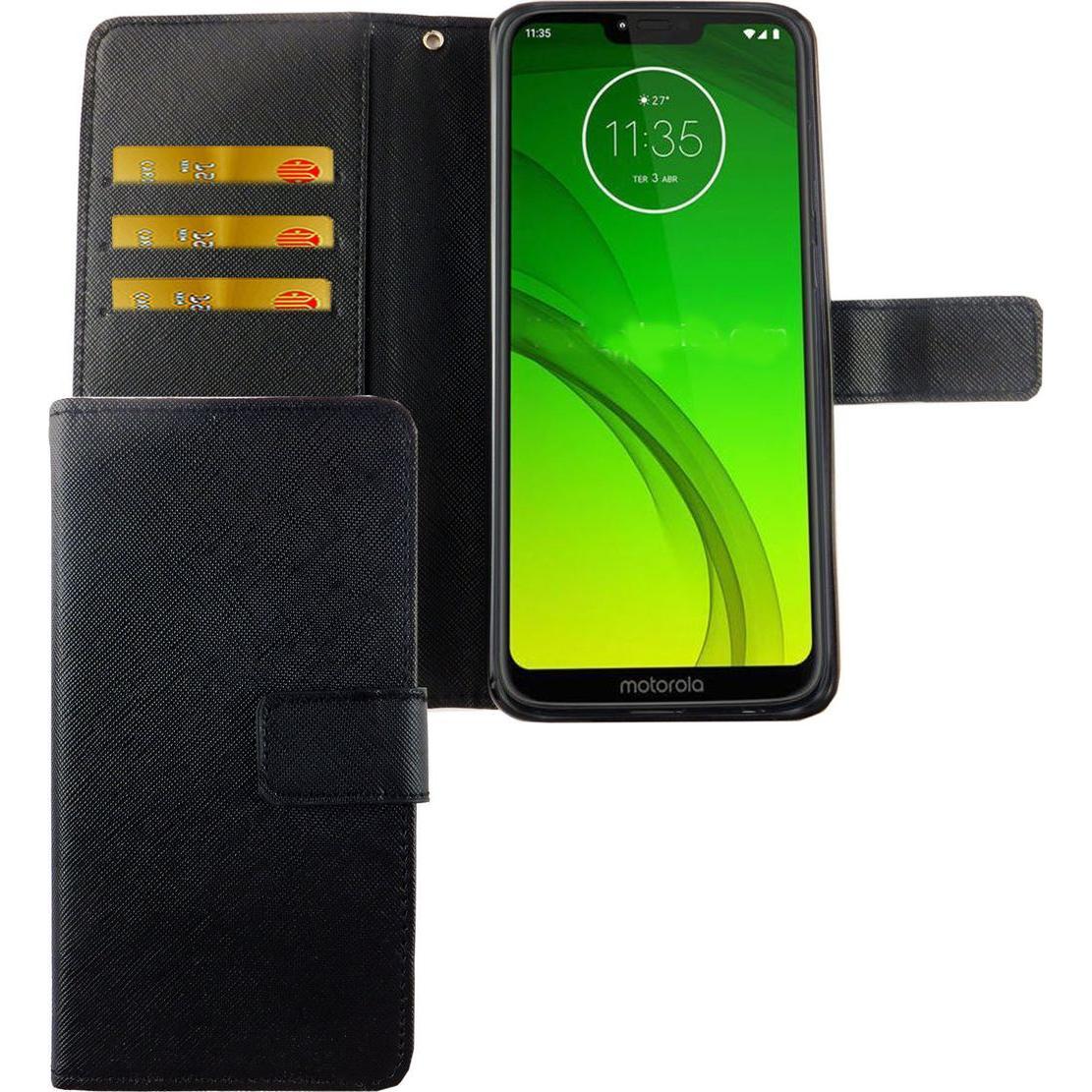 Thumbnail - König Design Hülle Handy Schutz für Motorola Moto G7 Case Cover Tasche Wallet Etui Haynhülle (Motorola Moto G7), Smartph...