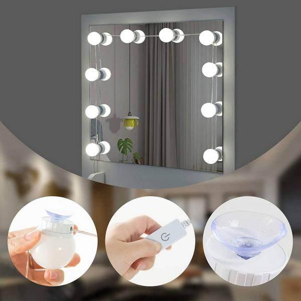 Image du produit Woltu Coiffeuse LED (90 x 40 x 153 cm)