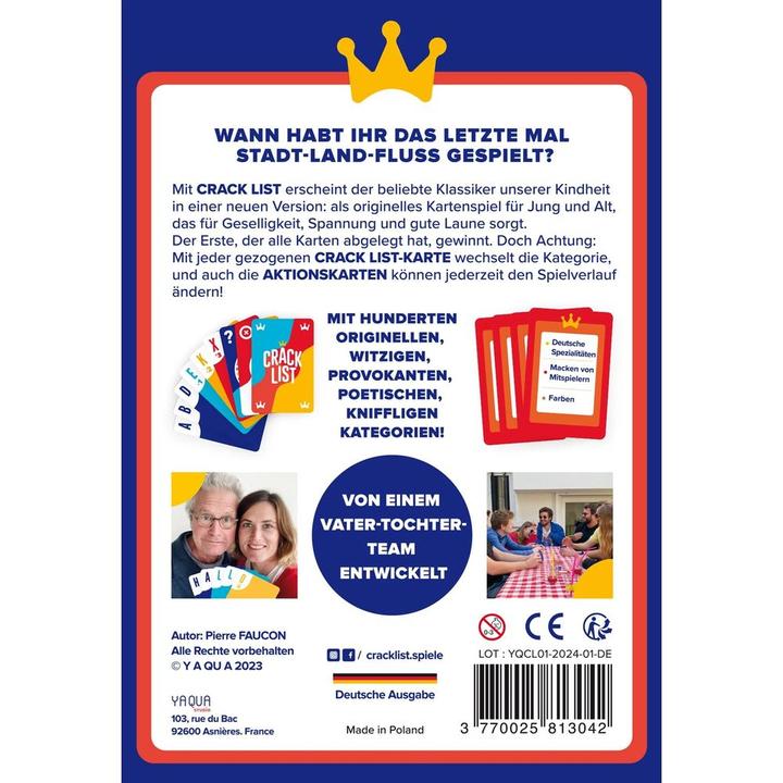 Produktbild Crack List (d) (Deutsch, 2 - 8 Spieler)
