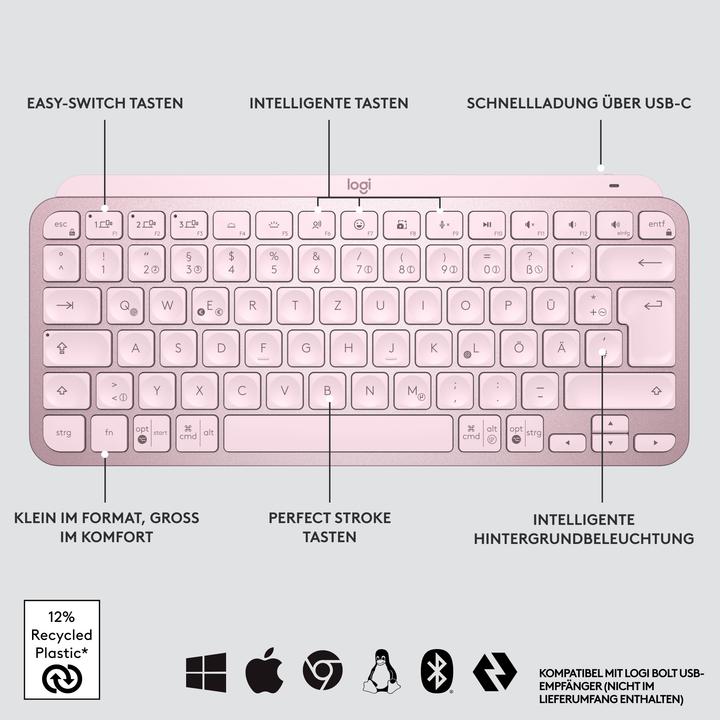 Actual product image Logitech MX Keys Mini (DE, Wireless)
