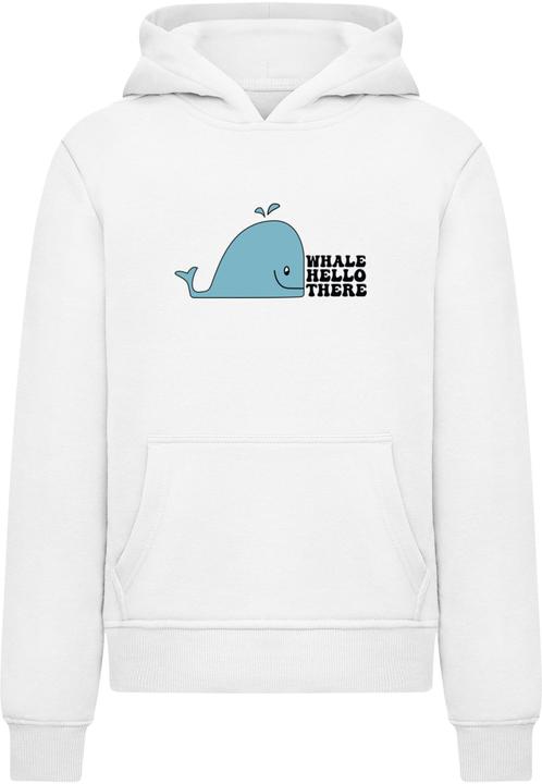 Produktbild Merchcode Kids Whale Hello There - Basic Hoody - 184863 (134, 140)