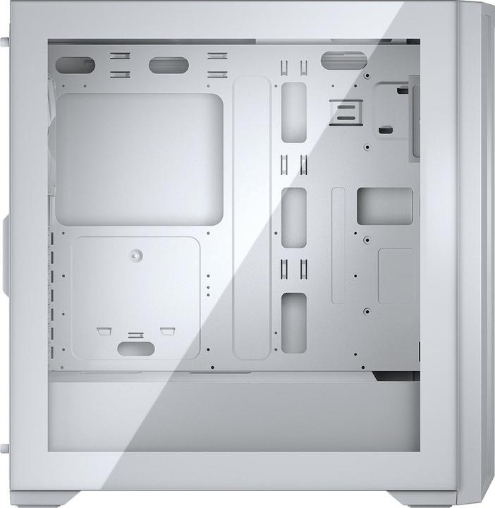 Actual product image Cougar MX330-G Pro Baltas | PC Case | Mid Tower / Mesh Front Panel / Fan / TG Left (Mini-ITX, ATX, mATX)