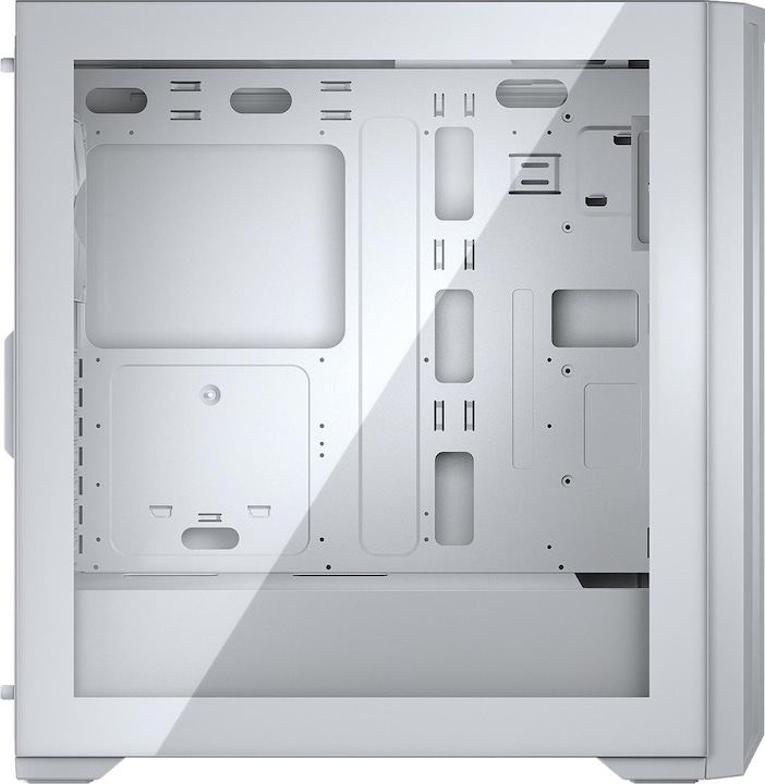 Actual product image Cougar MX330-G Pro Baltas | PC Case | Mid Tower / Mesh Front Panel / Fan / TG Left (mATX, Mini-ITX, ATX)