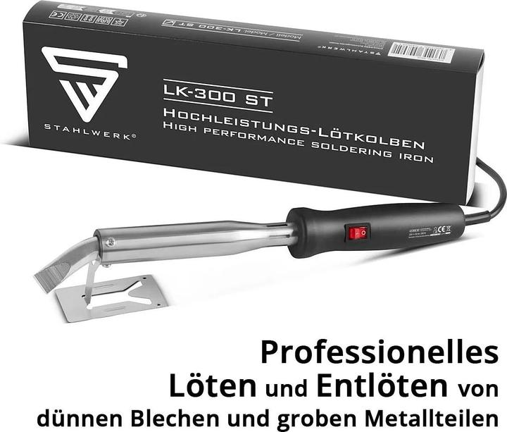 Actual product image Stahlwerk high-performance soldering iron with 300 watts and up to 500 °C including replacement tip