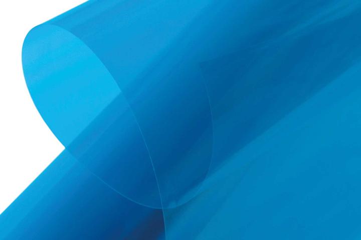 Produktbild Kavan Bügelfolie transparent blau 2 Meter, Breite 64cm