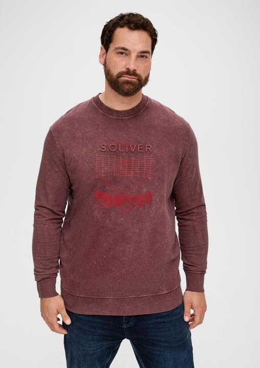 Produktbild s.Oliver Sweatshirt Sweatshirt mit Grafik-Print (3XL)