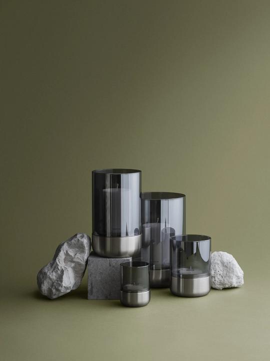 Actual product image Blomus CALMA Laterne stainless steel matt glass smoke L 22,5cm (1 x)