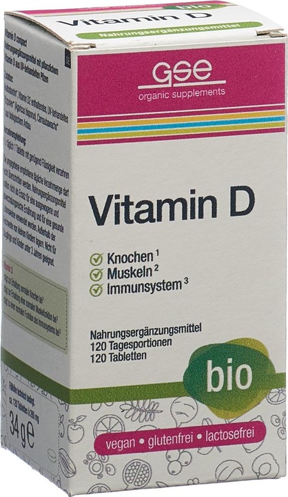 Produktbild GSE Vitamin D Compact Bio Tabl (60 Stück, Tabletten, 123 g)