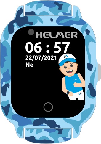 Orologio touch intelligente con localizzatore GPS e fotocamera - LK 710 4G modr per bambini