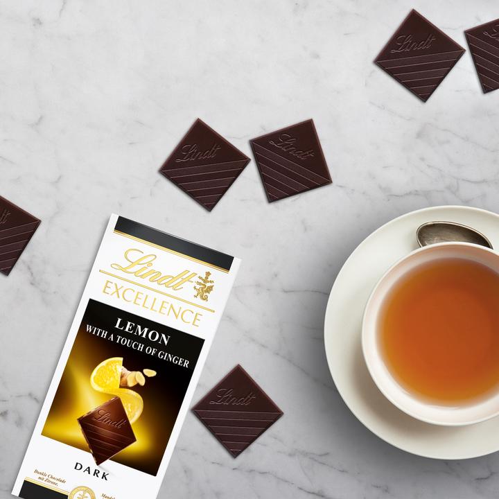 Produktbild Lindt Excellence Dunkel Zitrone & Ingwer Tafelschokolade (100 g)