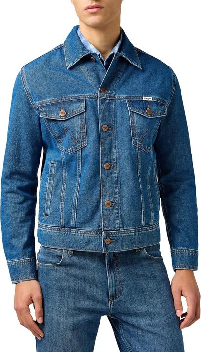 Actual product image Wrangler Classic Denim Jacket, Regular Fit, Machine Washable (XL)