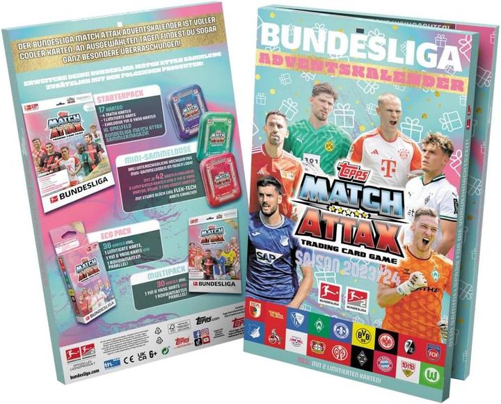 Actual product image Pokémon Bundesliga 2023/24 Adventskalender Bundle mit Sammelkartenhüllen