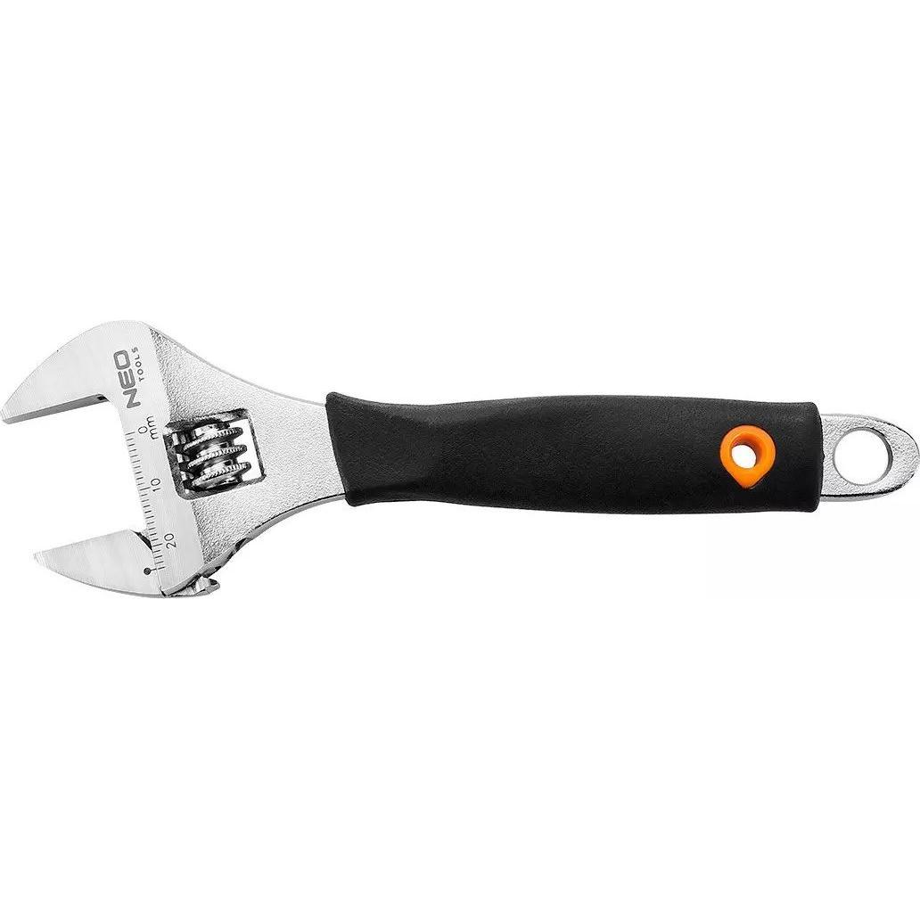 Neo, Drehmomentschlüssel, verstellbarer schwedischer Schraubenschlüssel 23 x 150 mm Gummigriff (03-027) (23 Nm)
