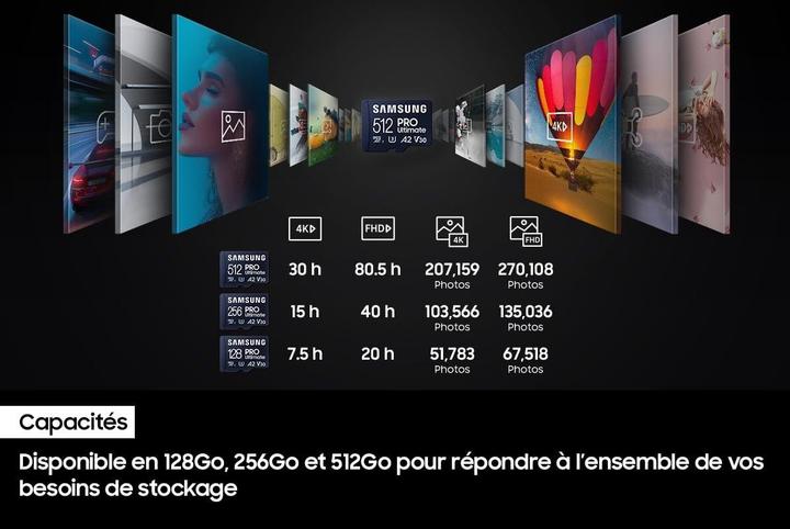 Actual product image Samsung PRO Ultimate (128 GB, microSDXC, U3, UHS-I)