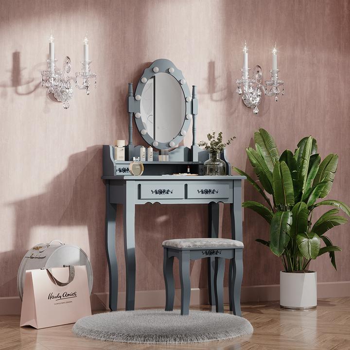 Immagine prodotto Vicco Maggie con illuminazione a LED e sgabello (75 x 40 x 146,5 cm)