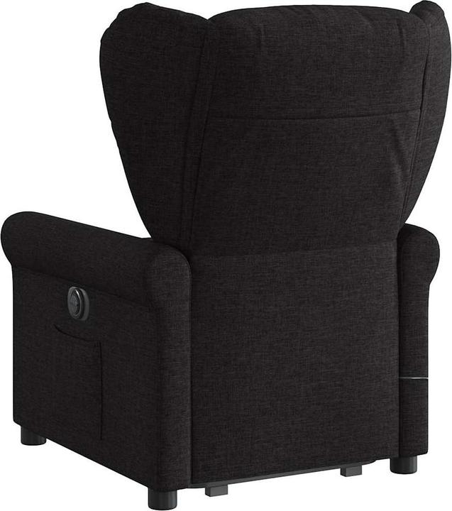 Actual product image VidaXL Electric massage chair with stand-up aid black fabric