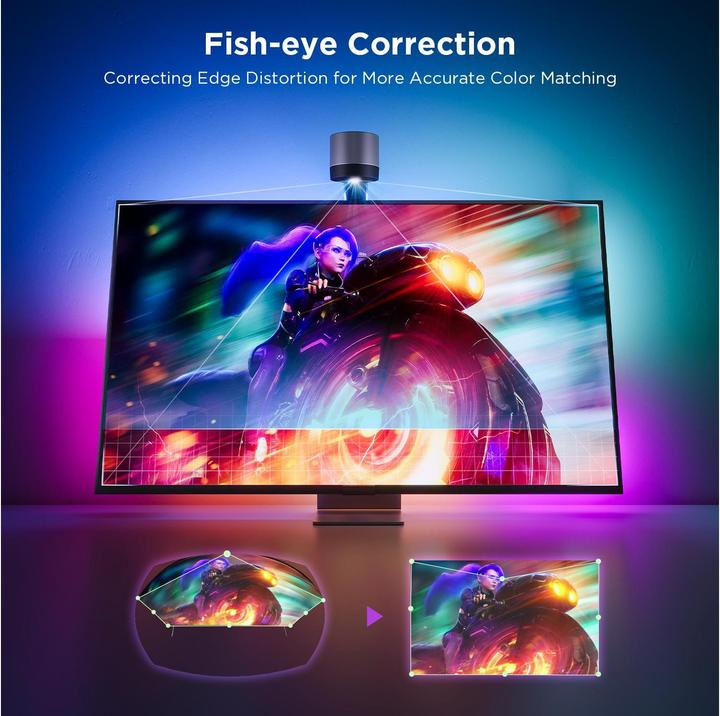 Actual product image Govee Envisual TV Backlight (Warm white, RGBIC, 360 cm, Indoor)