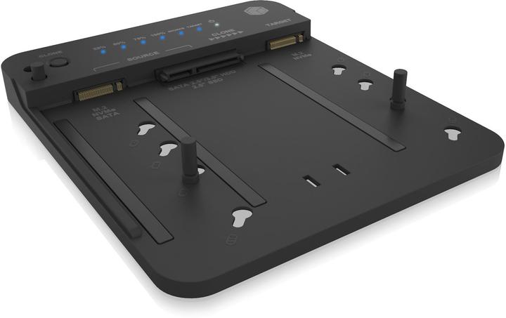 Actual product image Icy Box Cloning and docking station for 2 M.2 NVMe SSDs and HDDs, IB-2913MCL-C31