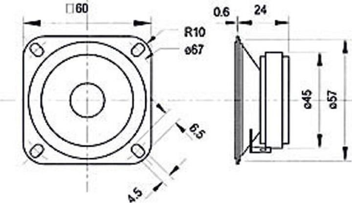 Actual product image Visaton cone tweeter TW 6 NG, 8 Ohm