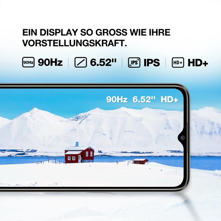 Produktbild AGM NOTE N1 128GB VIVID BLUE (128 GB, Vivid Blue, 6.52", Hybrid Dual SIM)