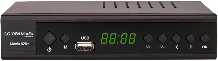 Produktbild Golden Media MANIA 828+ DVB-C/T-Receiver (1200 GB, DVB-T2, DVB-C, CI+-Schacht)