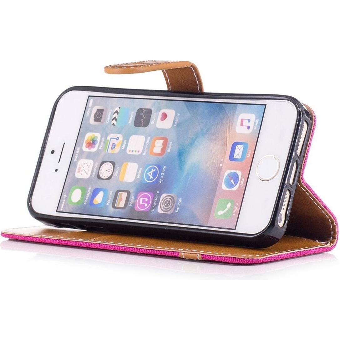 Thumbnail - König Design Hülle Handy Schutz für Apple iPhone 5 / 5s / SE Case Cover Tasche Wallet Etui (Apple iPhone 5), Smartphone ...