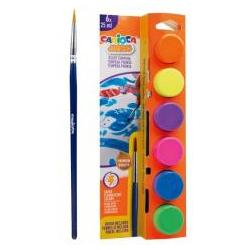 Teka Neon-Plakatfarben 6 Farben (Neonfarben, 25 ml) (47993085)