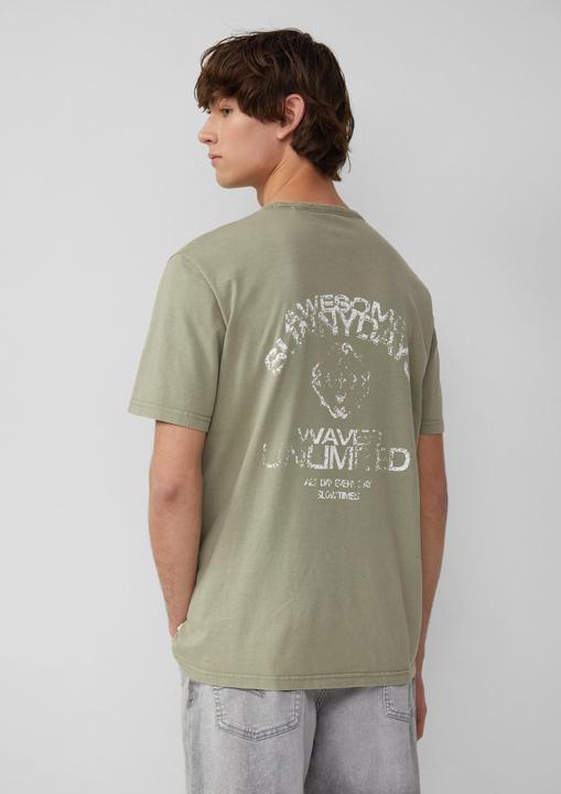 Produktbild S.Oliver T-Shirt Gewaschenes T-Shirt mit Front- und Rückenprint (XL)